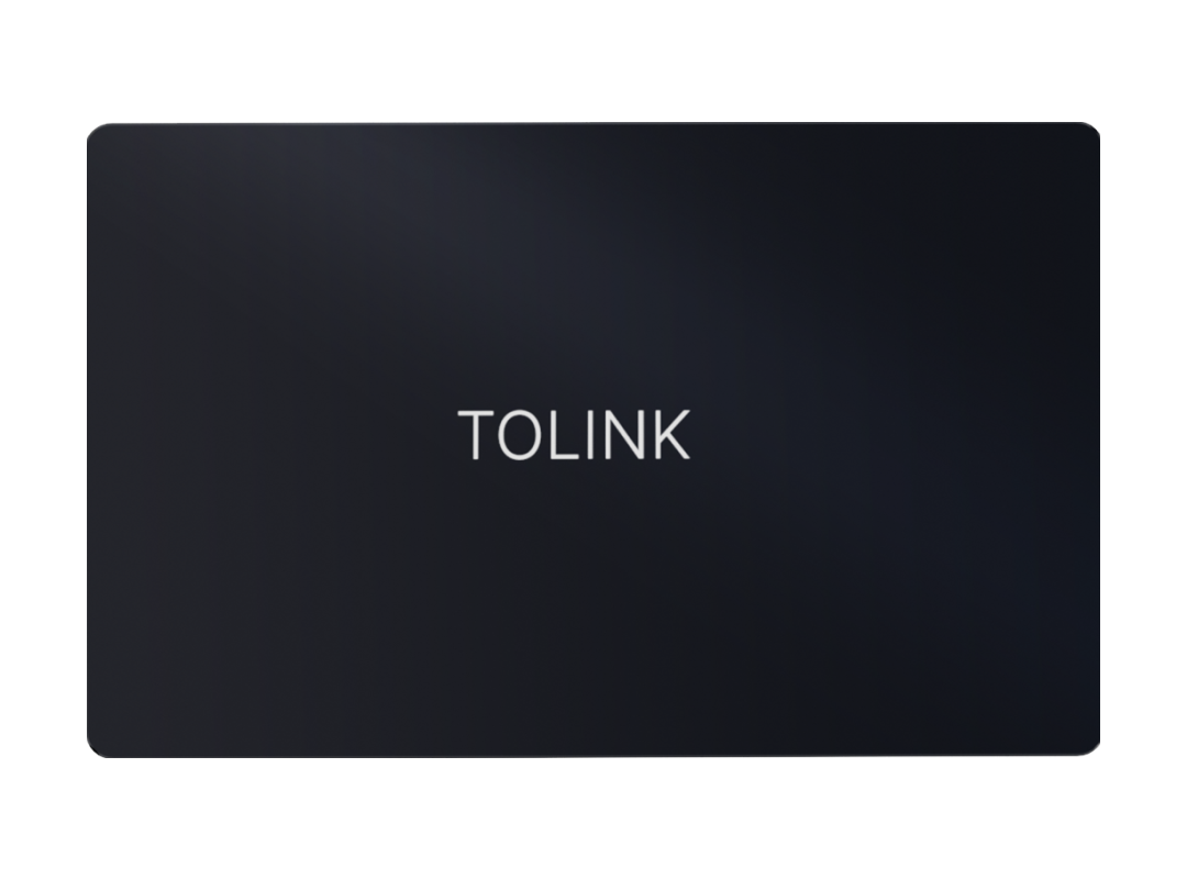front view of Tolink metal card