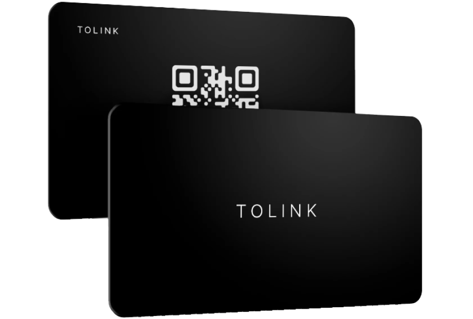 front and back view of Tolink card